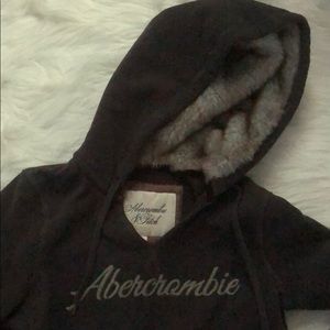 EUC Vintage Abercrombie & Fitch Faux Fur Hoodie